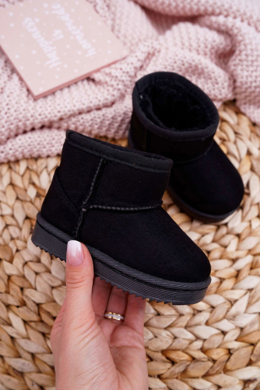 Bottes d'hiver chaudes pour enfants de couleur noire Gooby Bottes d'hiver chaudes pour enfants de couleur noire Gooby