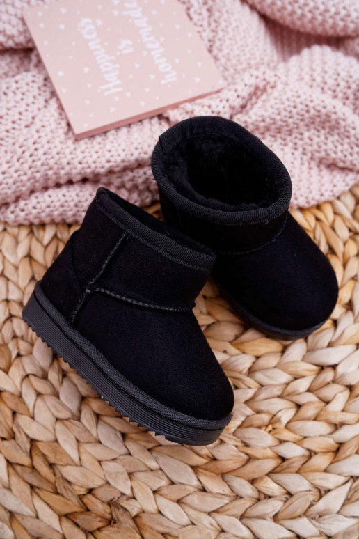 Bottes d'hiver chaudes pour enfants de couleur noire Gooby Bottes d'hiver chaudes pour enfants de couleur noire Gooby
