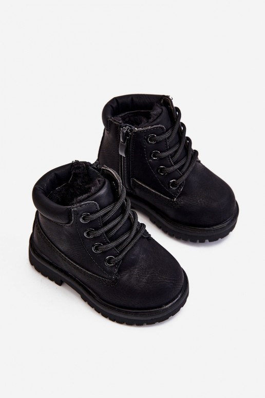 Bottes chaudes noires pour enfants Boots Dexter