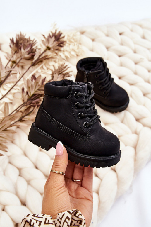 Bottes chaudes noires pour enfants Boots Dexter