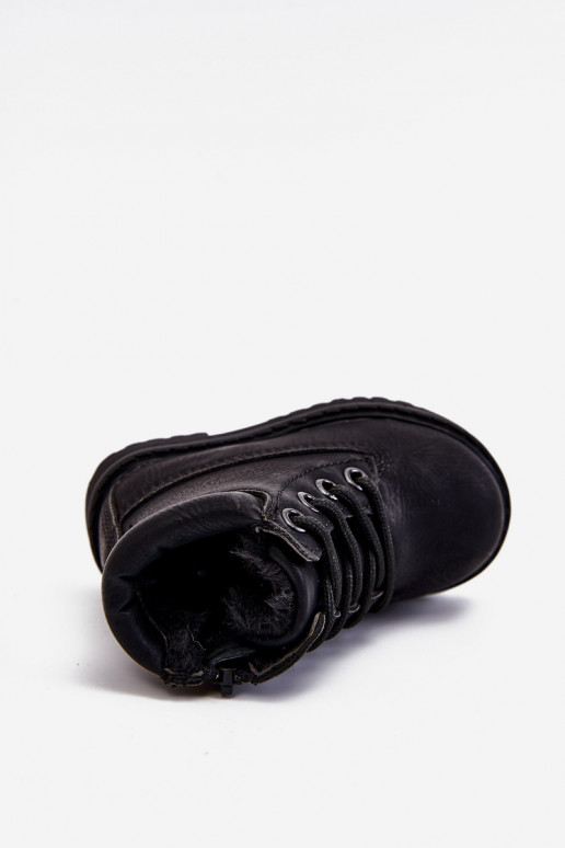 Bottes chaudes noires pour enfants Boots Dexter
