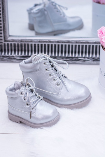 Bottes chauffantes argentées pour enfants Dexter