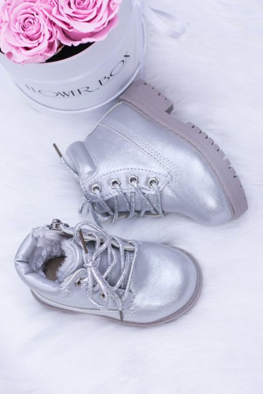 Bottes chauffantes argentées pour enfants Dexter Bottes chauffantes argentées pour enfants Dexter