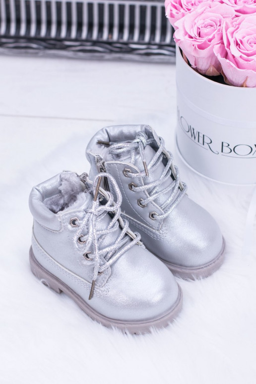 Bottes chauffantes argentées pour enfants Dexter Bottes chauffantes argentées pour enfants Dexter
