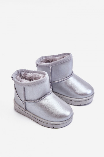 Bottes de neige chaudes pour enfants de couleur argent Scooby 2