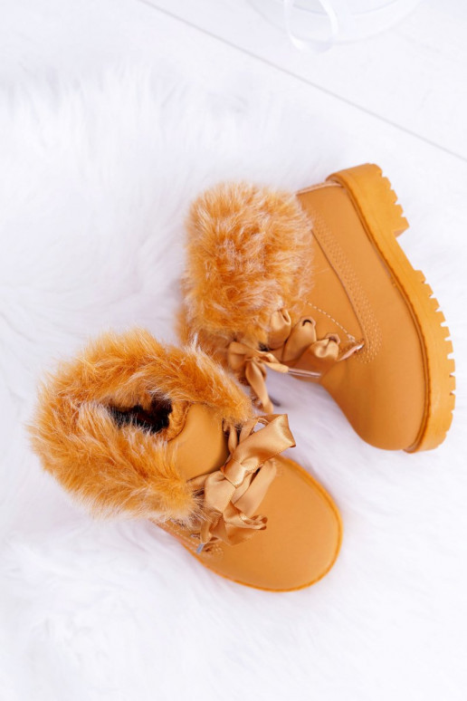 Bottes pour enfants bottes marron avec fourrure Tesoro Bottes pour enfants bottes marron avec fourrure Tesoro