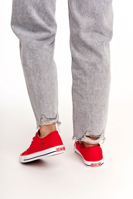 Chaussures plates modèle classique Big Star DD274339 couleur rouge