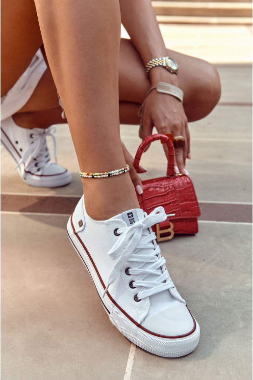 Chaussures plates modèle classique Big Star DD274336 couleur blanc Chaussures plates modèle classique Big Star DD274336 couleur blanc