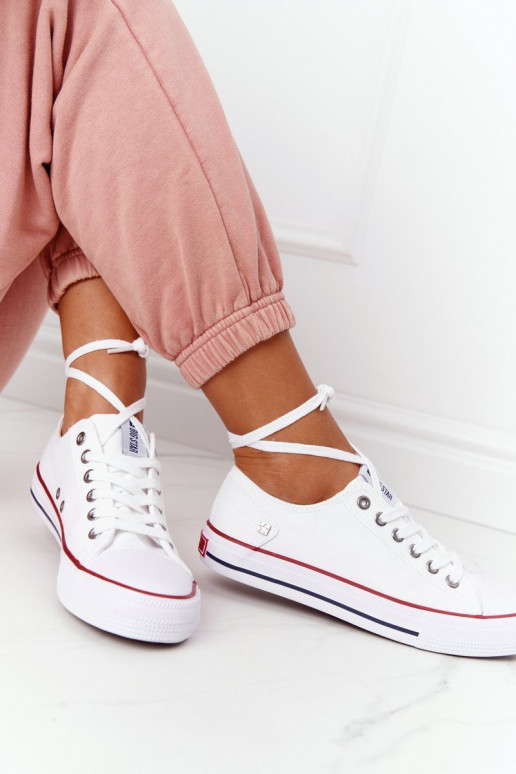 Chaussures plates modèle classique Big Star DD274336 couleur blanc