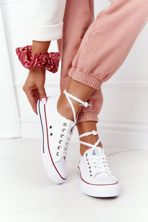 Chaussures plates modèle classique Big Star DD274336 couleur blanc