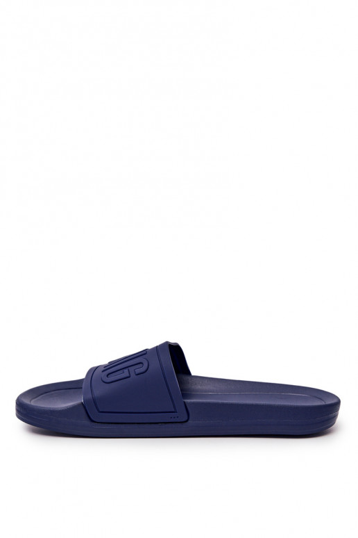Chaussons pour hommes Big Star Rubber couleur bleu foncé DD174688