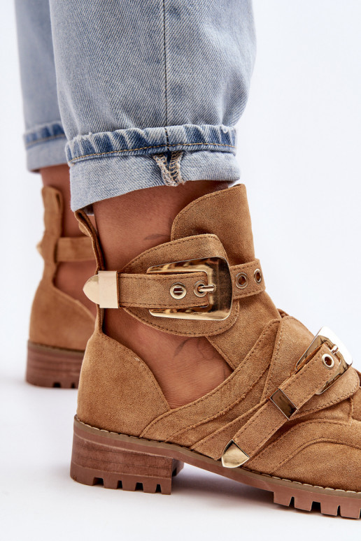 Lu Boo Bottes En Daim Marron Rock Girl Lu Boo Bottes En Daim Marron Rock Girl