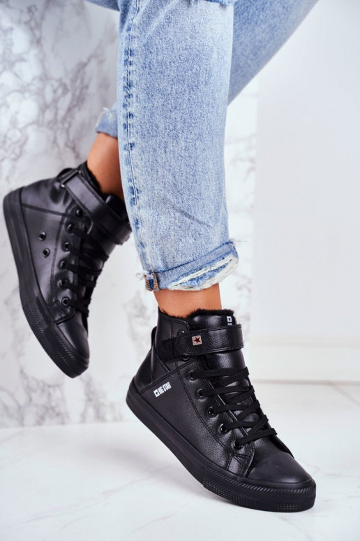 Chaussures de loisirs chauffantes en cuir BIG STAR V274542FIN couleur noir Chaussures de loisirs chauffantes en cuir BIG STAR V274542FIN couleur noir