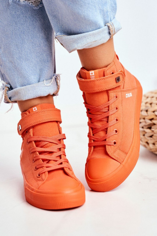 chaussures de loisirs avec semelle Big Star FF274583 couleur orange chaussures de loisirs avec semelle Big Star FF274583 couleur orange