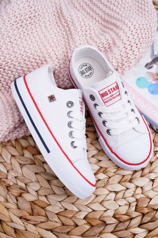 chaussures de loisirs Enfant Big Star FF374200 couleur blanche