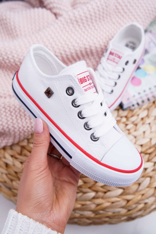 chaussures de loisirs Enfant Big Star FF374200 couleur blanche