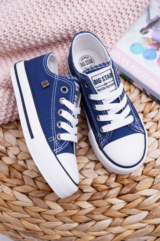 chaussures décontractées Enfant Big Star FF374202 bleu foncé