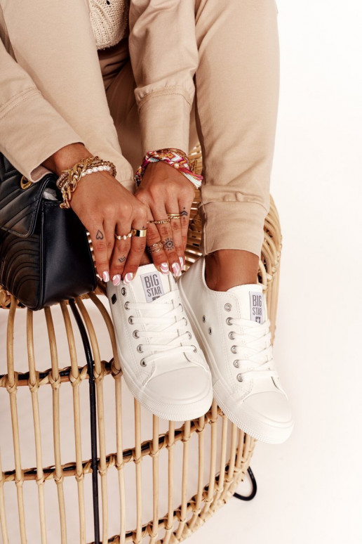 chaussures de loisirs Big Star couleur blanche V274869