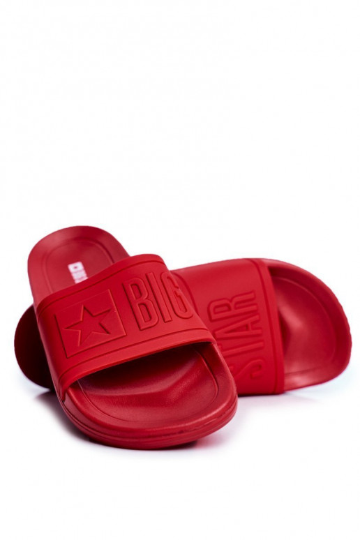 Chaussons pour hommes Big Star Rubber couleur rouge DD174689