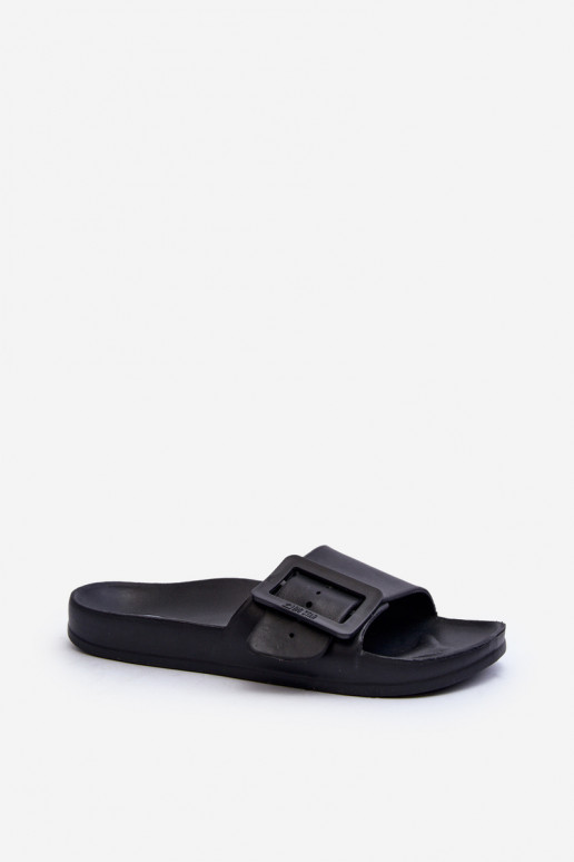 Chaussons pour femmes Big Star avec boucles couleur noir FF274A389