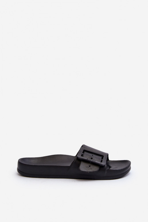 Chaussons pour femmes Big Star avec boucles couleur noir FF274A389