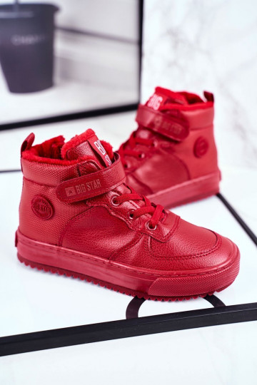 Chaussures de style sport chauffées pour enfants Big Star GG374042 couleur rouge 2