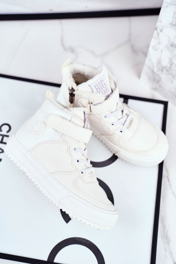 Chaussures de style sport chauffées pour enfants Big Star GG374041 couleur blanche 2
