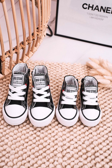 Chaussures de loisirs pour enfants à semelles avec fermetures éclair BIG STAR HH374188 couleur noir 2