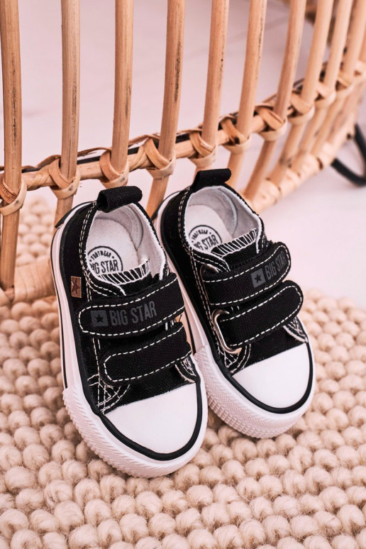 Chaussures de loisirs enfant avec attaches adhésives BIG STAR HH374200 couleur noir Chaussures de loisirs enfant avec attaches adhésives BIG STAR HH374200 couleur noir