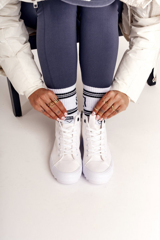 chaussures de loisirs à semelles à semelles larges BIG STAR FF274241 couleur blanche chaussures de loisirs à semelles à semelles larges BIG STAR FF274241 couleur blanche