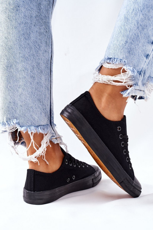Chaussures décontractées modèle classique de couleur noire