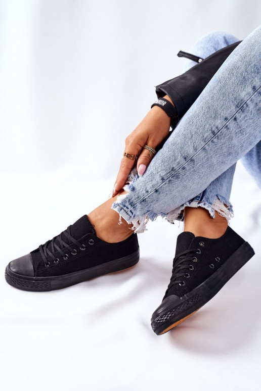 Chaussures décontractées modèle classique de couleur noire