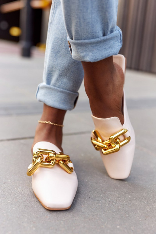 Sandales Call On Me avec chaîne - Beige Sandales Call On Me avec chaîne - Beige