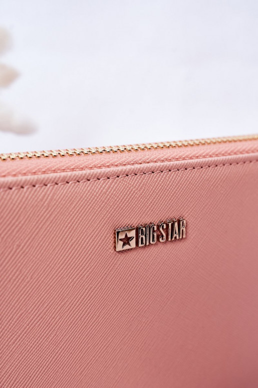 Grand portefeuille en cuir Big Star HH674002 rose Grand portefeuille en cuir Big Star HH674002 rose