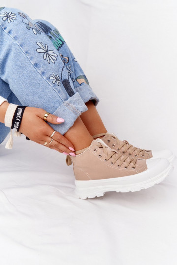 chaussures décontractées à semelles larges Trissy marron clair