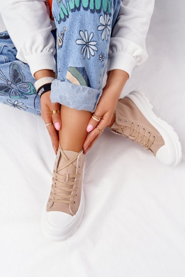 chaussures décontractées à semelles larges Trissy marron clair 2