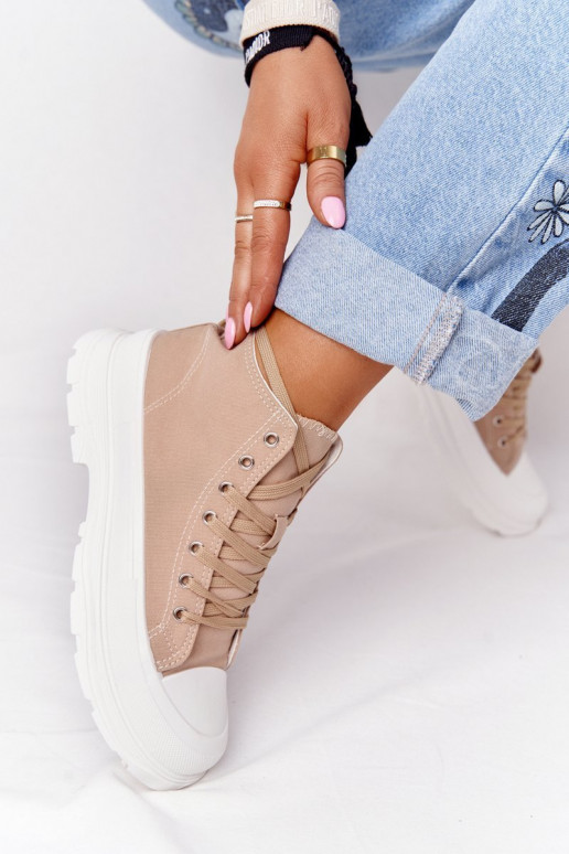 chaussures décontractées à semelles larges Trissy marron clair chaussures décontractées à semelles larges Trissy marron clair