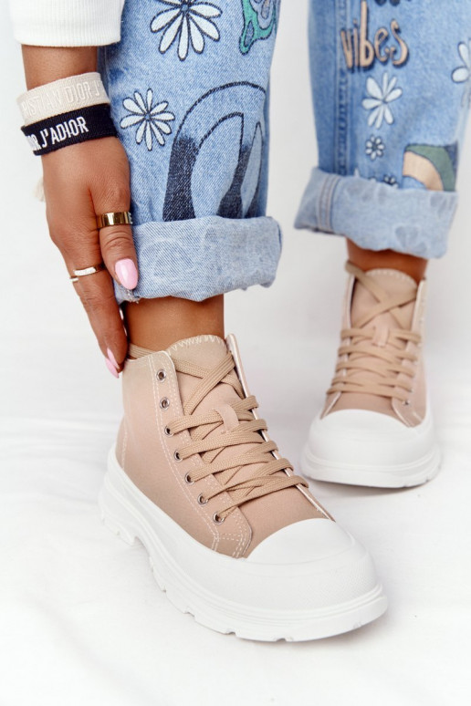 chaussures décontractées à semelles larges Trissy marron clair chaussures décontractées à semelles larges Trissy marron clair