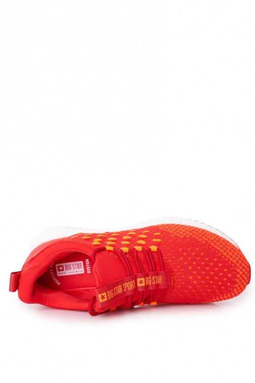 pour hommes chaussures de style sportif Memory Foam Big Star FF174240 couleur rouge