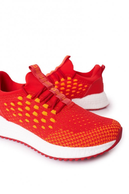 pour hommes chaussures de style sportif Memory Foam Big Star FF174240 couleur rouge