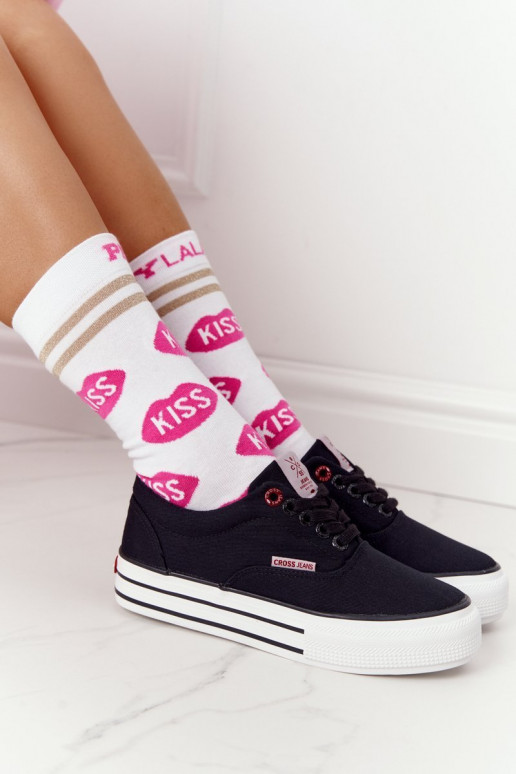 Baskets à plateforme CROSS JEANS FF2R4002C noir Baskets à plateforme CROSS JEANS FF2R4002C noir