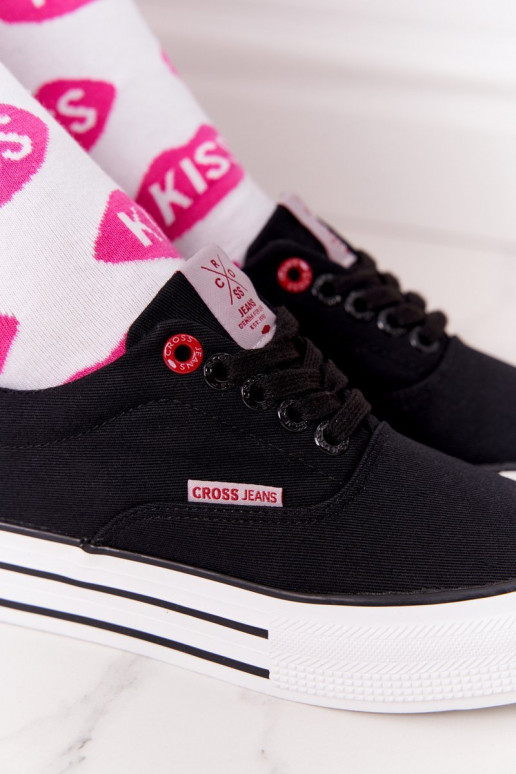 Baskets à plateforme CROSS JEANS FF2R4002C noir Baskets à plateforme CROSS JEANS FF2R4002C noir