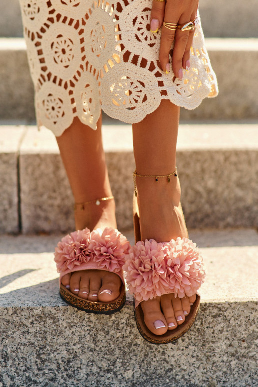 Chaussons roses Flowerbomb