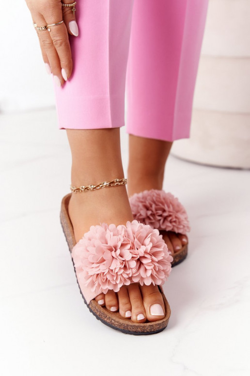 Chaussons roses Flowerbomb