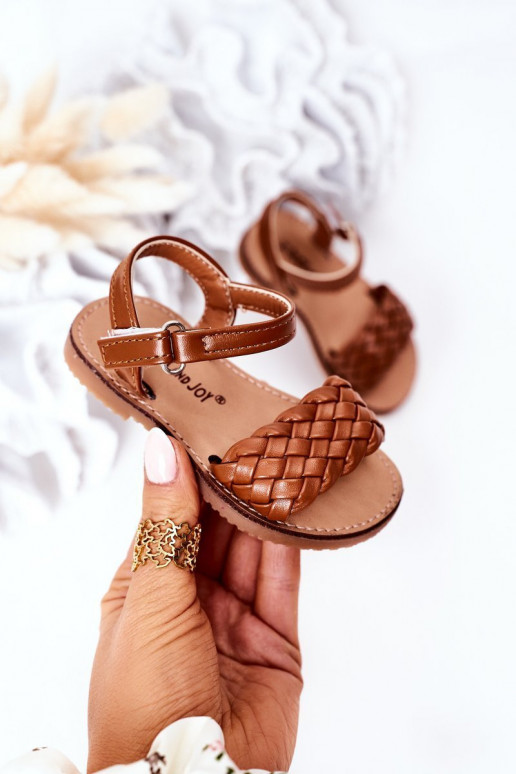 Sandales pour enfants de couleur marron Bailly