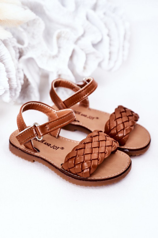 Sandales pour enfants de couleur marron Bailly
