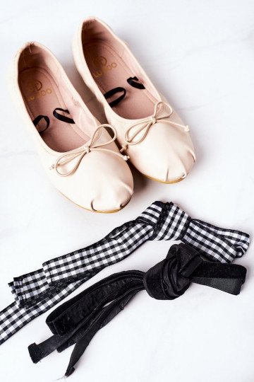 ballerines à rubans Lu Boo Nude 2