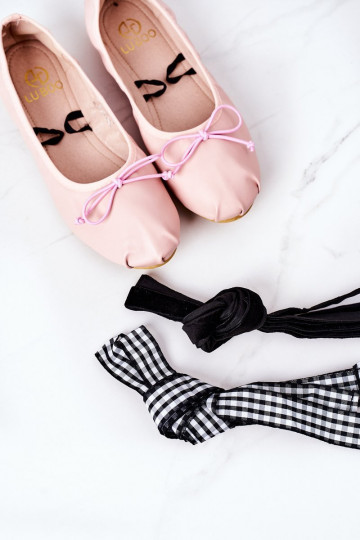 ballerines avec rubans Lu Boo rose 2