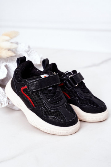Chaussures de sport pour enfants, baskets modèle chaussures couleur noire Fun 2