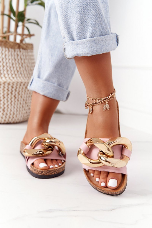 Chaussons avec chaînes de couleur rose Last Dance Chaussons avec chaînes de couleur rose Last Dance